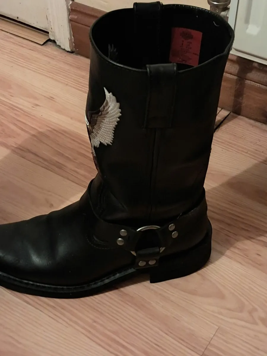 Harley davidson boots  size 8 - Image 1