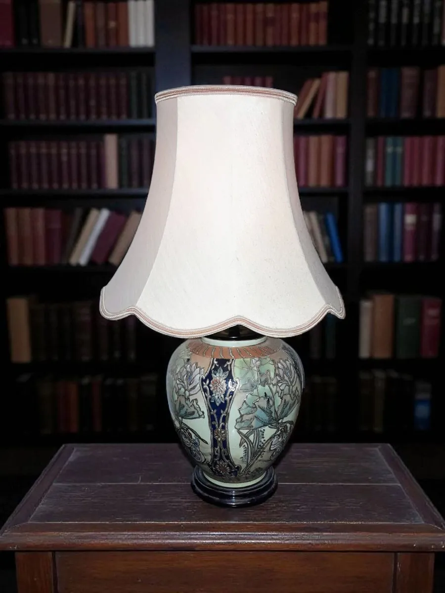 Art Noveau style cloisonne lamp - Image 1