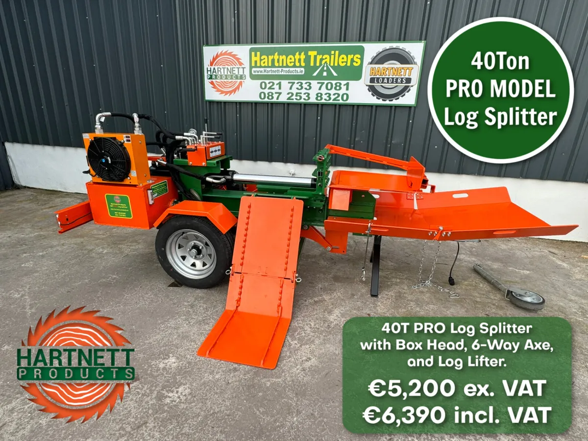 40 Ton PRO-MODEL Log Splitter with Box Head - Image 1