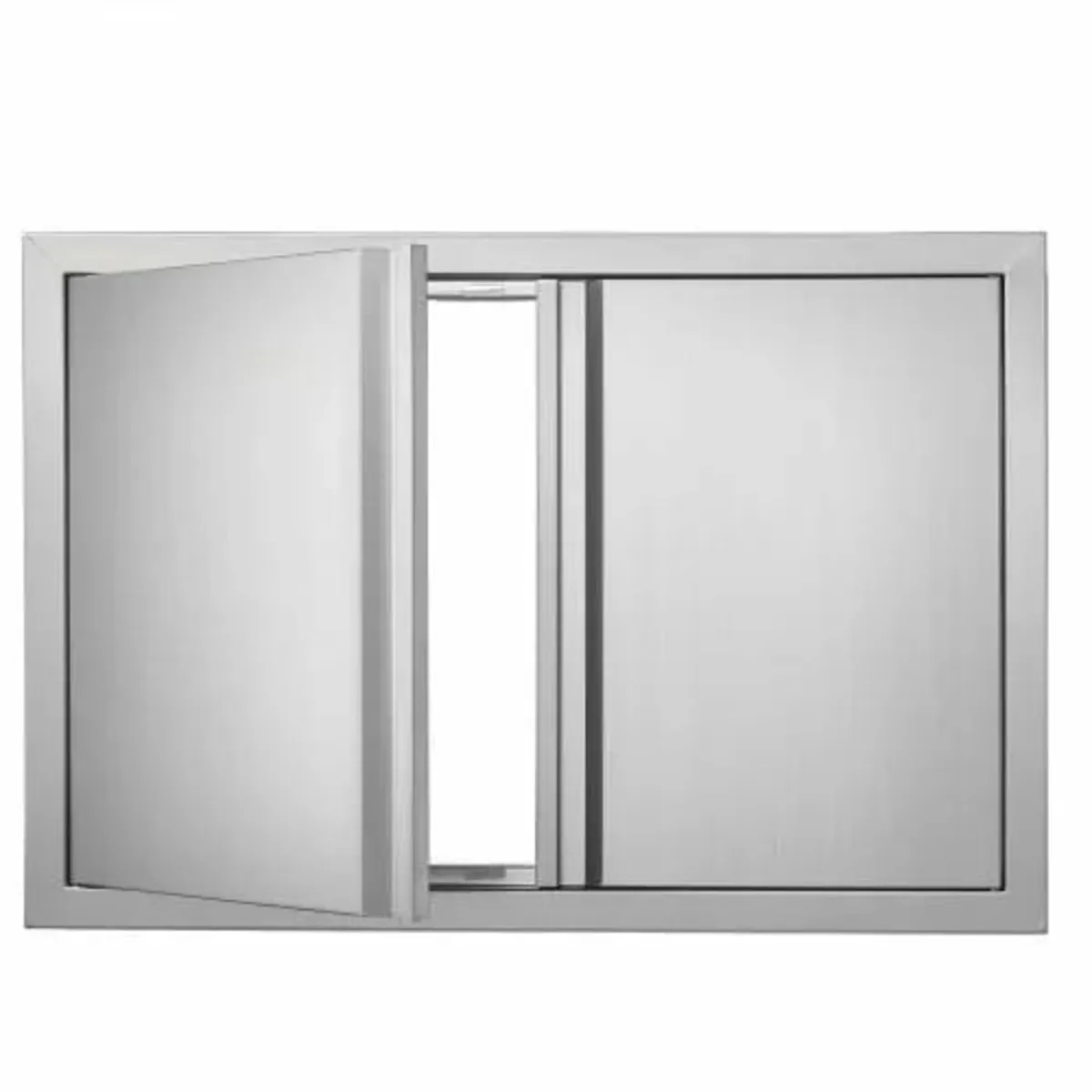 774x532 mm Double Outdoor Kitchen Door, Stainless - Image 1