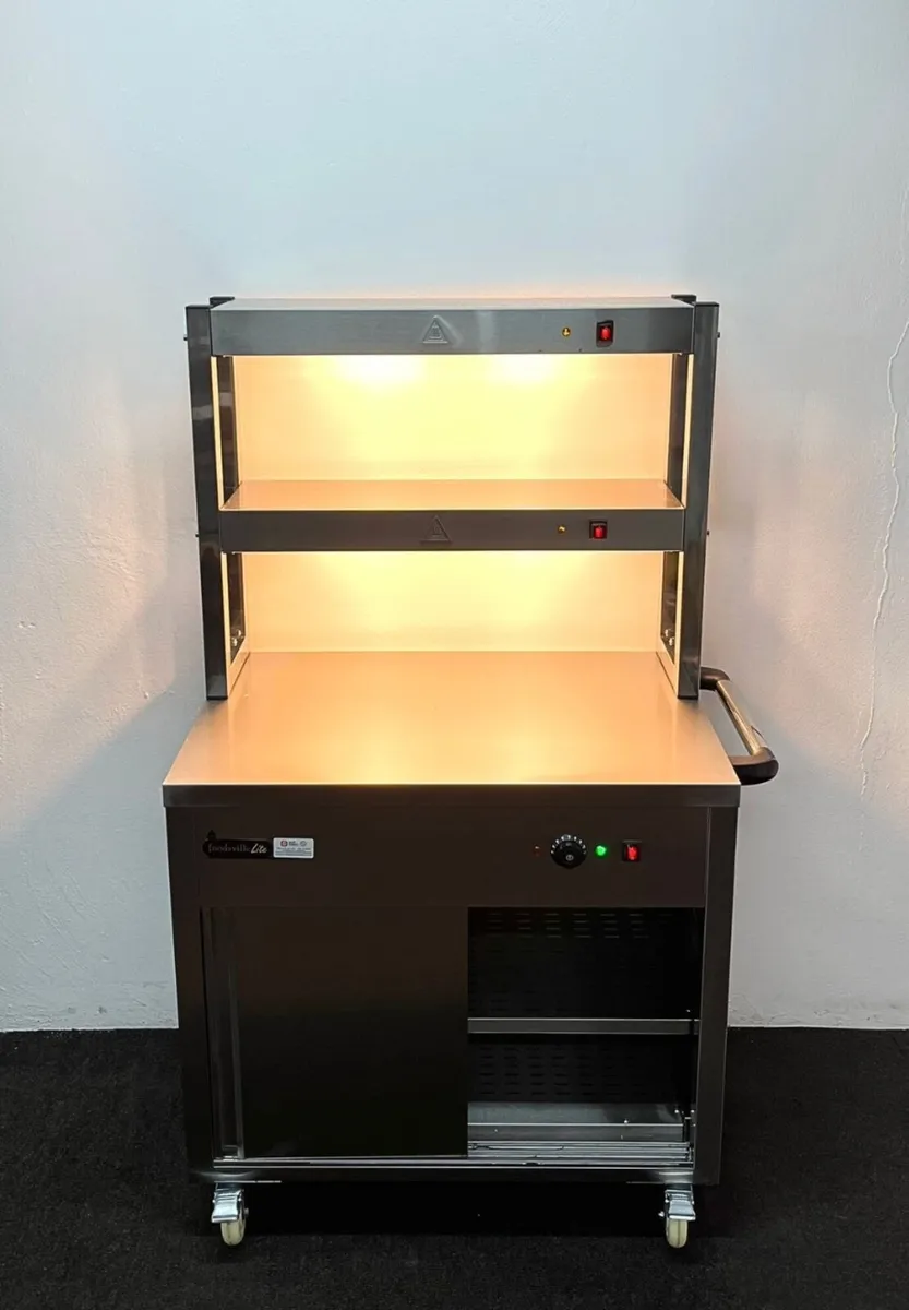 Hotcupboard & double heated overgantry, on wheels - Image 1