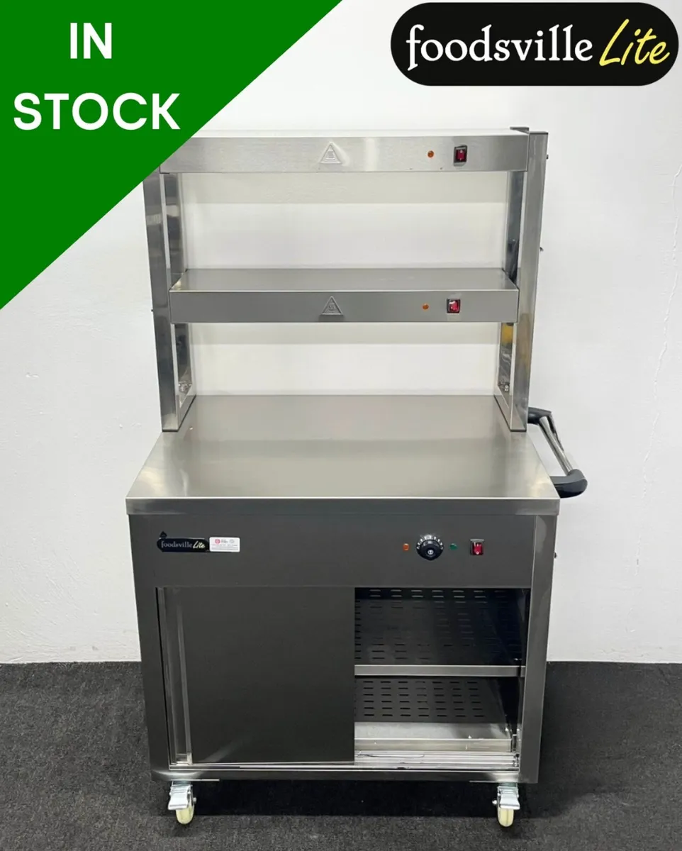 Hotcupboard & double heated overgantry, on wheels - Image 2