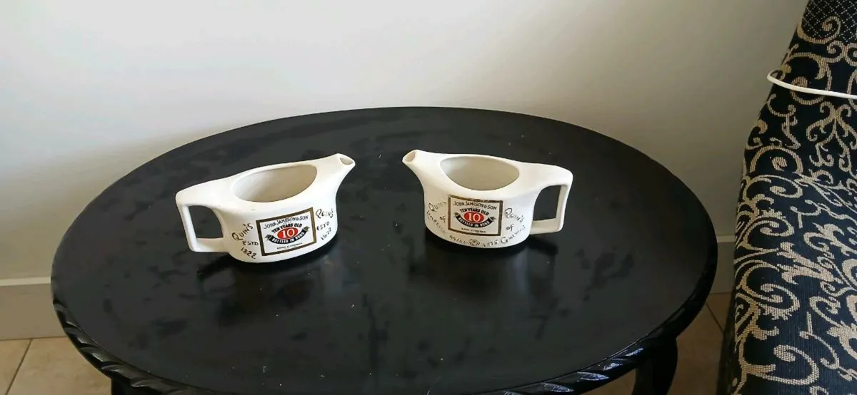 2 old jameson whiskey jugs - Image 1