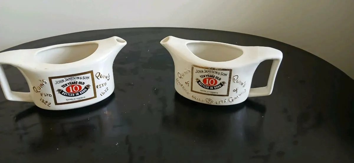 2 old jameson whiskey jugs - Image 2