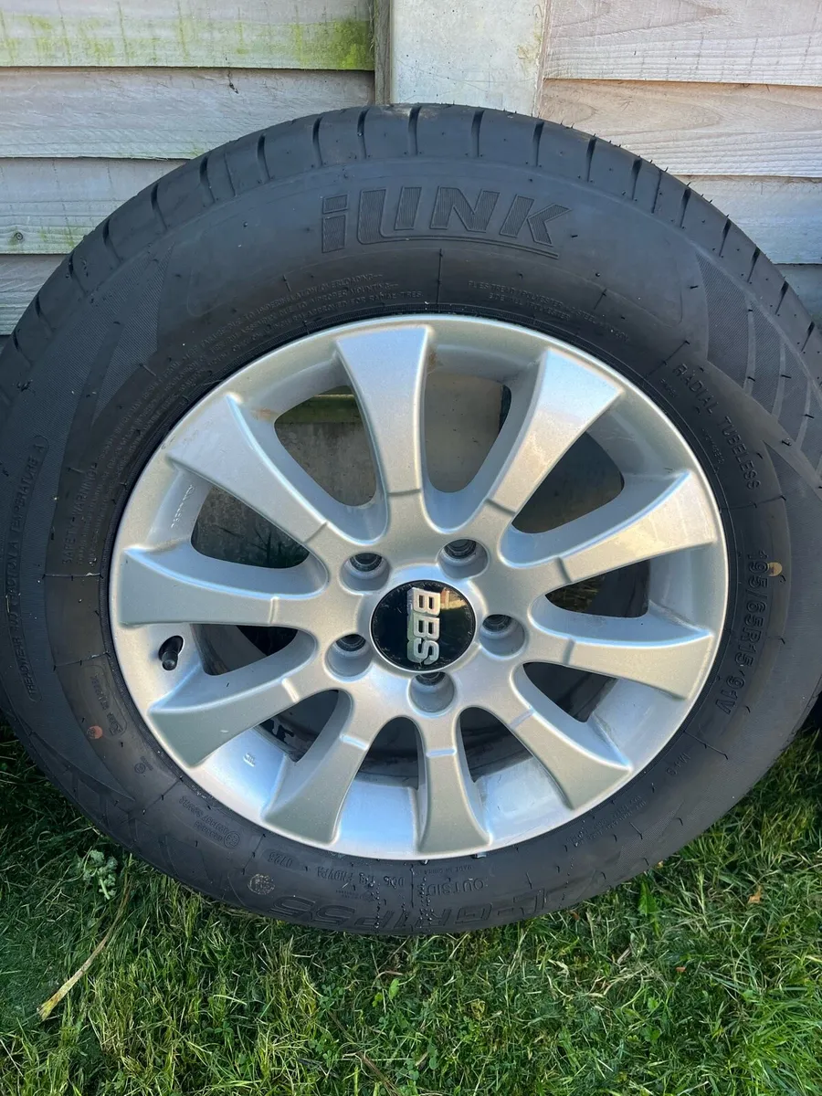 95%NEW GOLF 15” TYRES ON 95%NEW ALLOYS - Image 1