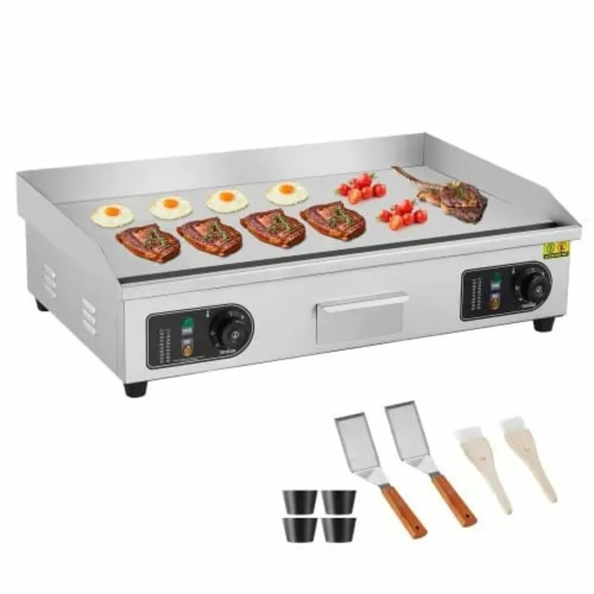 Electric Griddle, 4400W Countertop Flat Top Grill, - Image 1