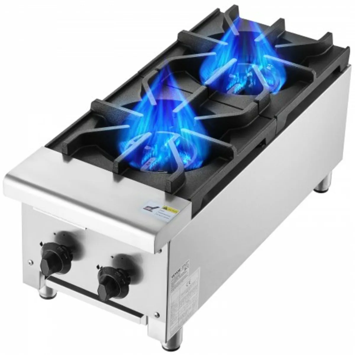 Commercial Gas Stove with 2 Burners, Propane and N - Image 1