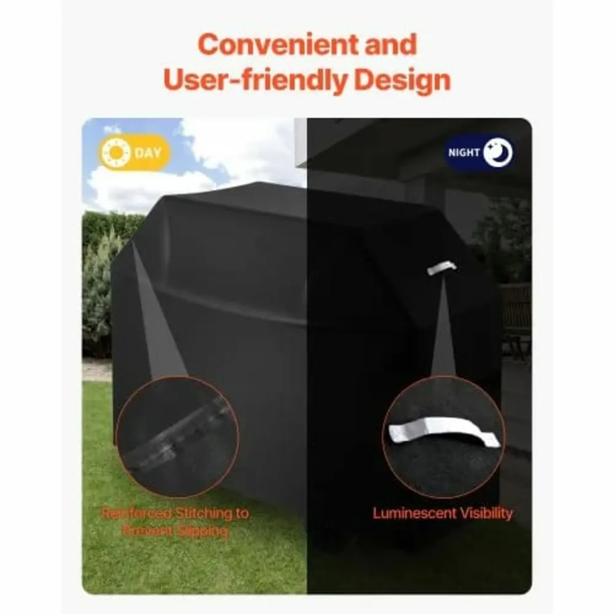 60 inch BBQ Covers for Outdoor Grills, Waterproof, - Image 3