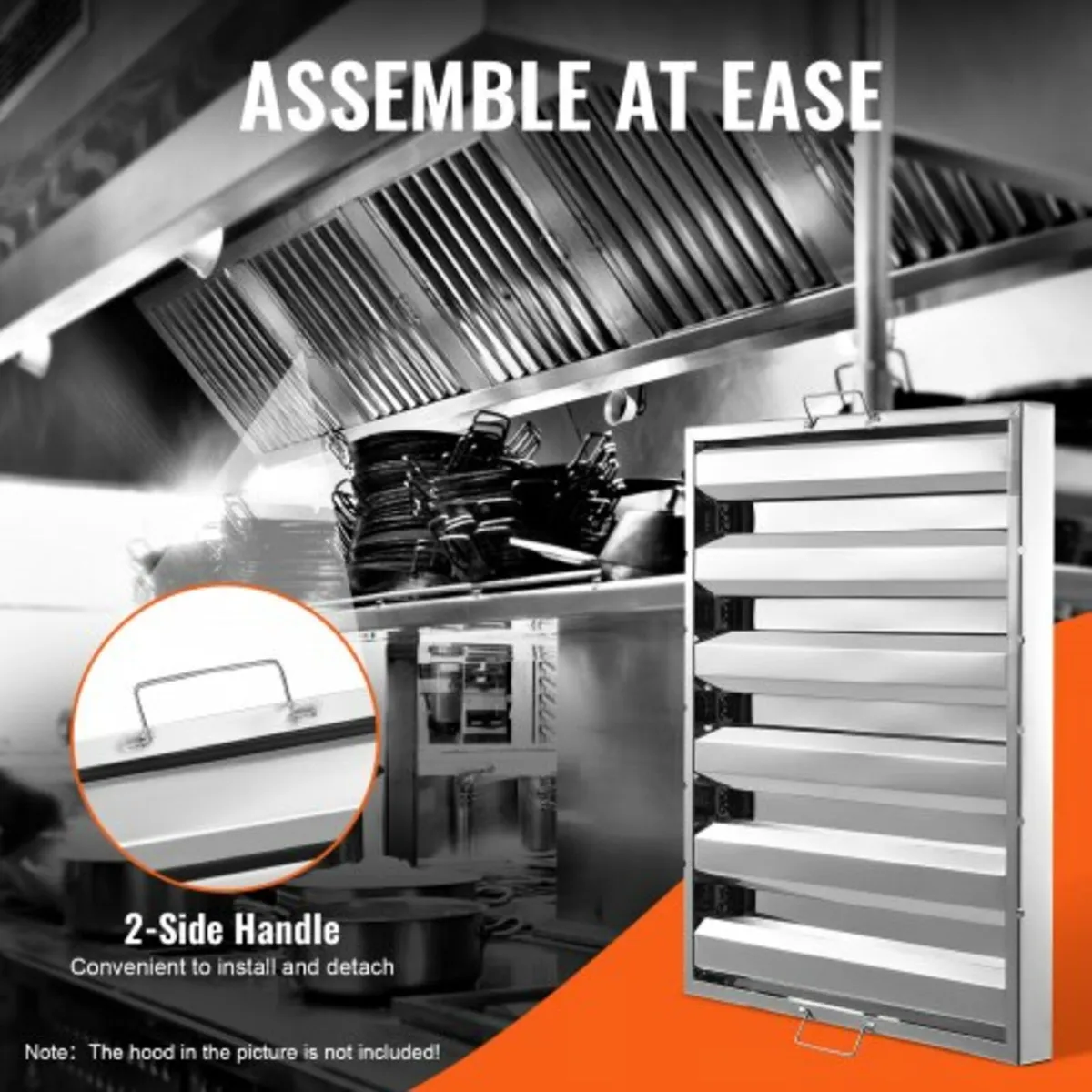 Commercial Hood Filter, 24.5W x 19.5H Inch Range H - Image 3