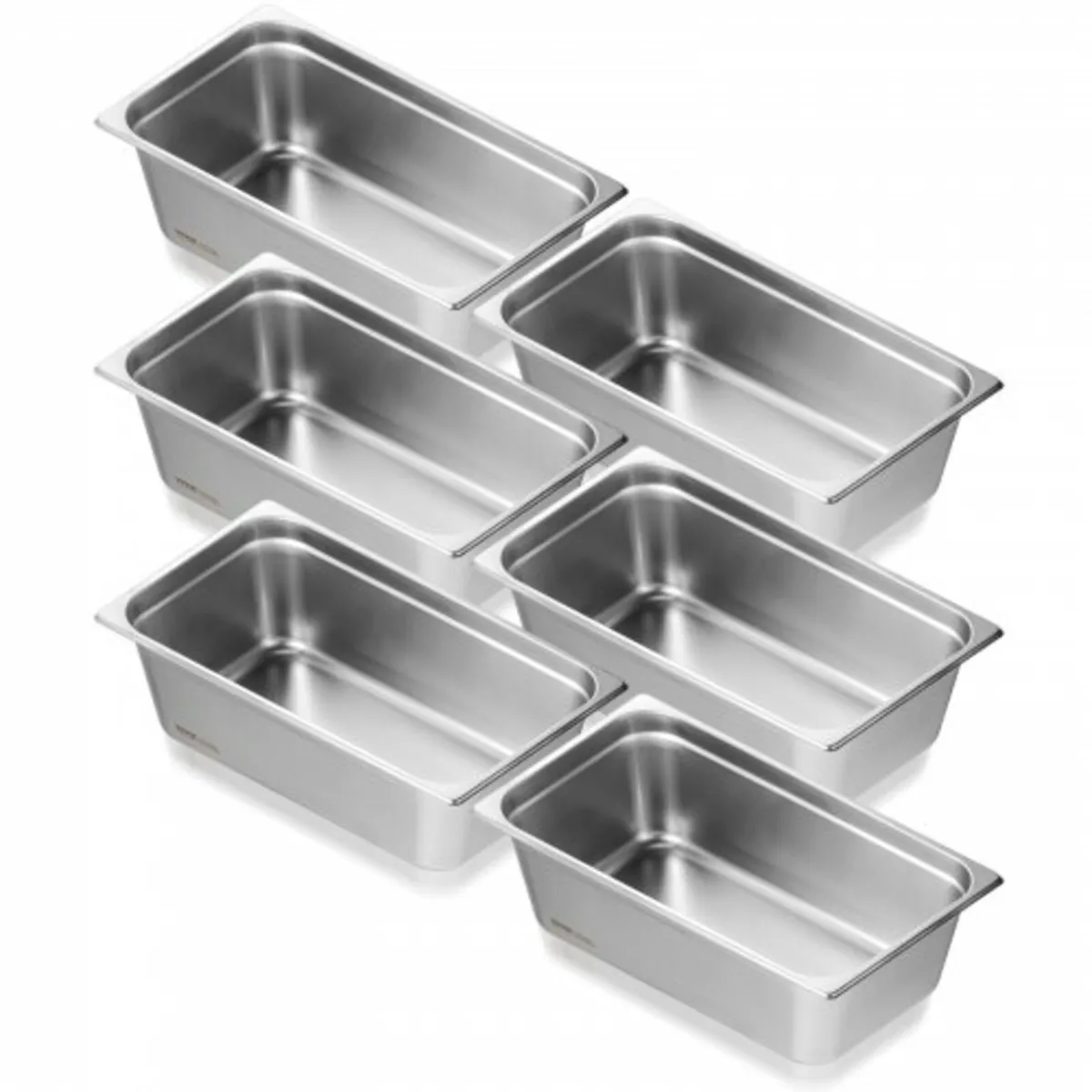 6 Pack Hotel Pans, Full Size Anti-Jam Steam Pan, 0 - Image 1