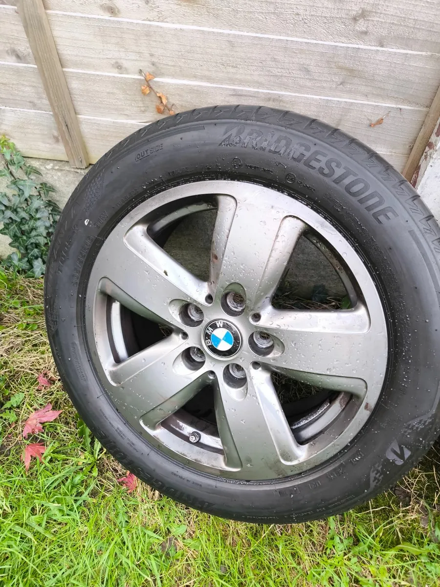 BMW ALLOYS  GENUINE wheels 205/55/16 TYRESLIKENEW! - Image 2