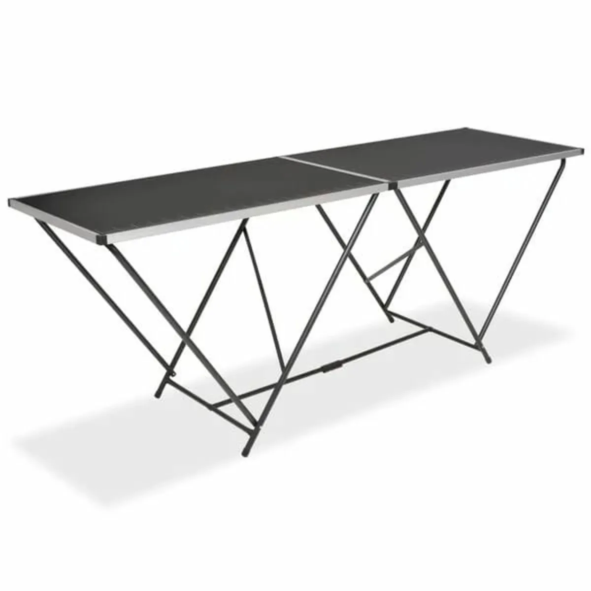 Folding Pasting Table MDF and Aluminium 200x60x78 - Image 1