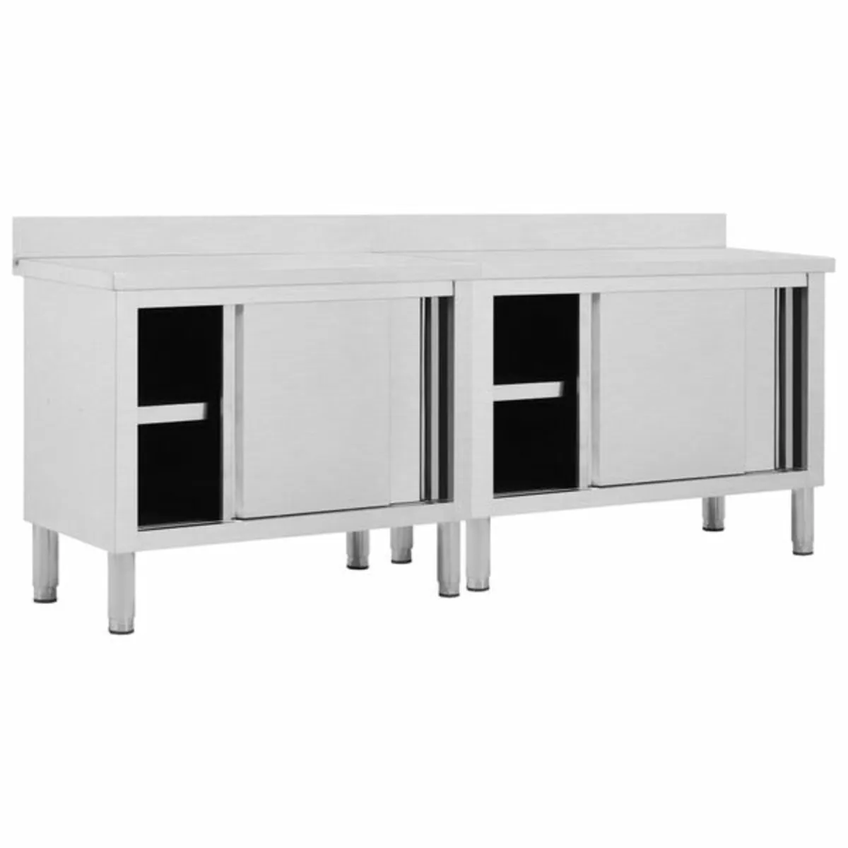 Work Tables with Sliding Doors 2pcs 240x50x(95-97) - Image 2