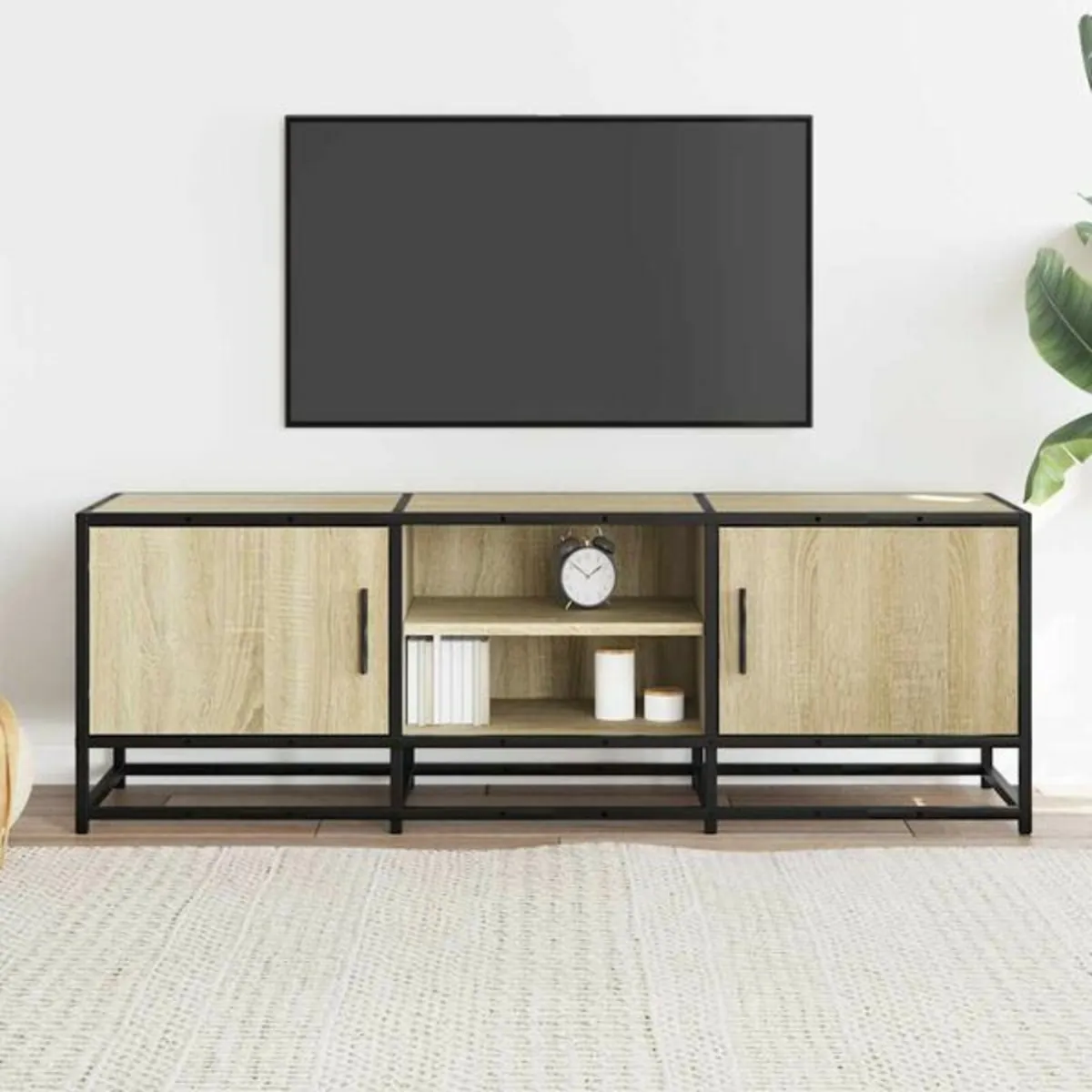 TV Cabinet Sonoma Oak 120x35x41 cm Engineered Wood - Image 4