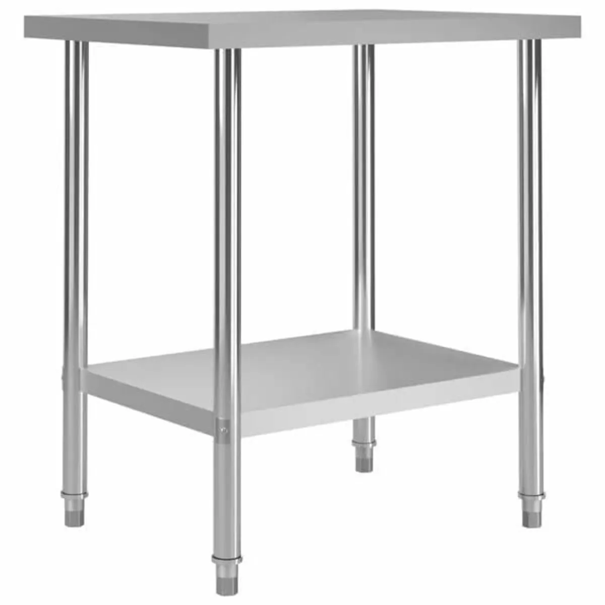 Kitchen Work Table 80x60x85 cm Stainless Steel - Image 1