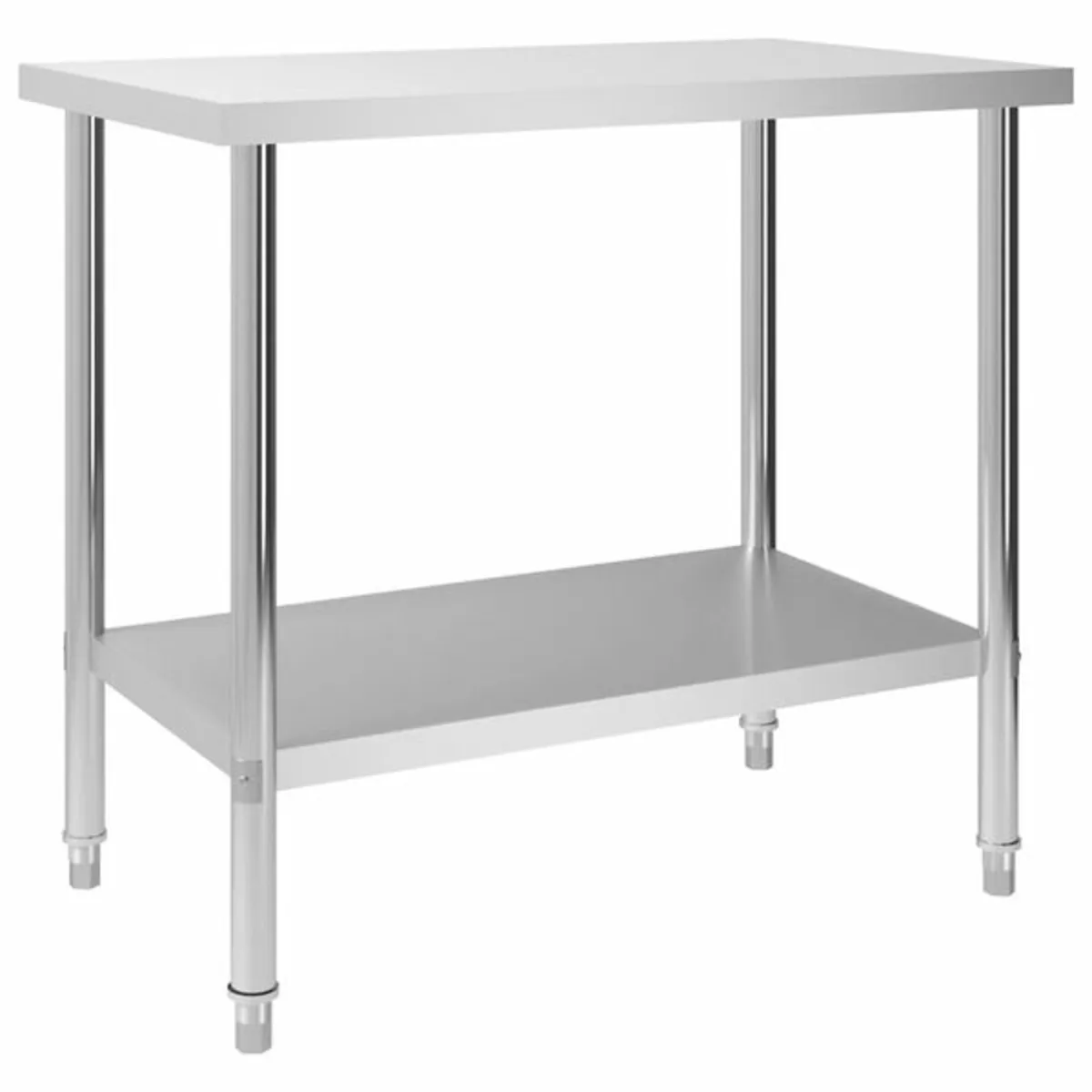 Kitchen Work Table 100x60x85 cm Stainless Steel - Image 1