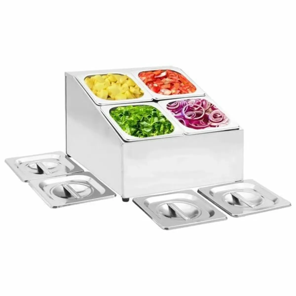 Gastronorm Container Holder with 4 GN 1/6 Pan Stai - Image 2