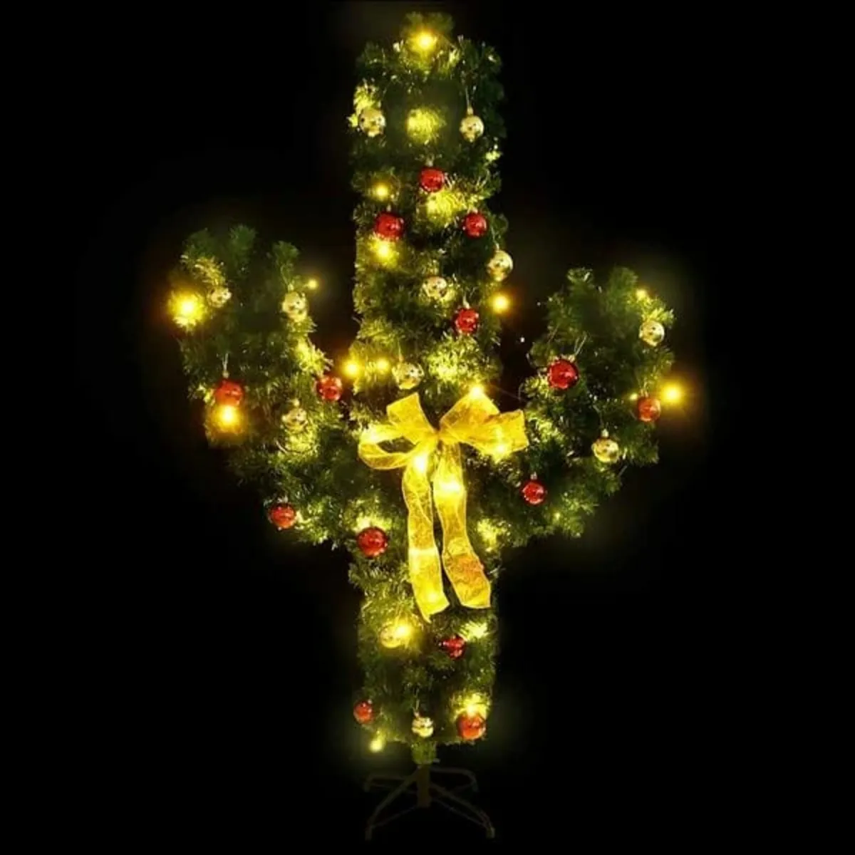 Christmas Cactus with Stand and LED Green 150 cm P - Image 2