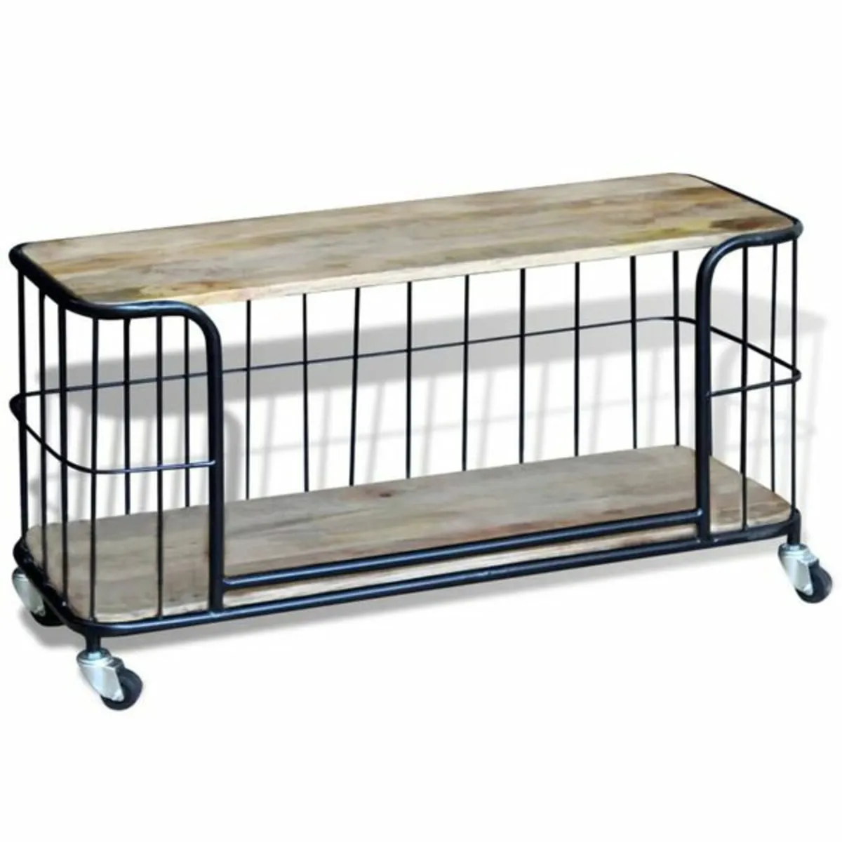 TV Cabinet Solid Mango Wood 100x40x45 cm - Image 4