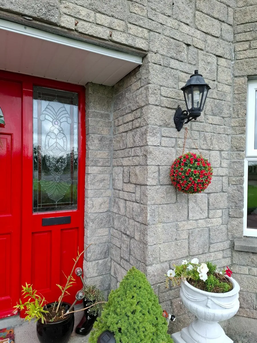 Teak Door and Glass Panels - Image 3