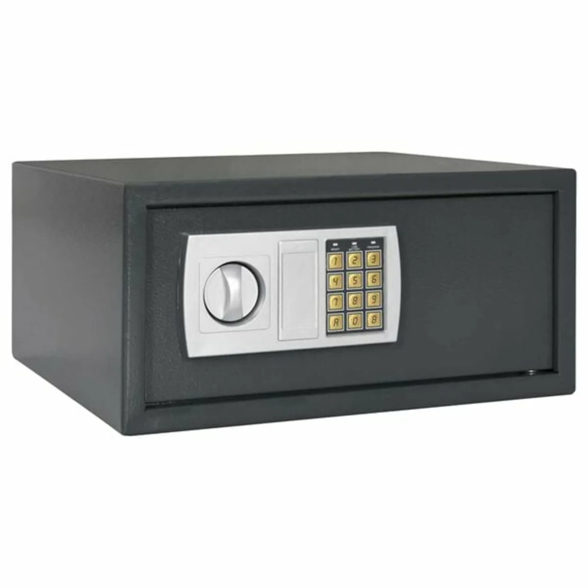 Digital Safe with Lock Dark grey 42 x 37 x 20 cm S - Image 1