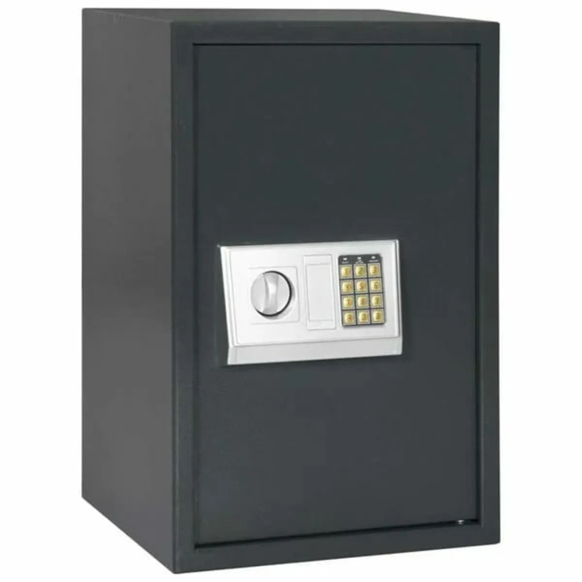Digital Safe with Lock Dark grey 40 x 35 x 60 cm S - Image 1