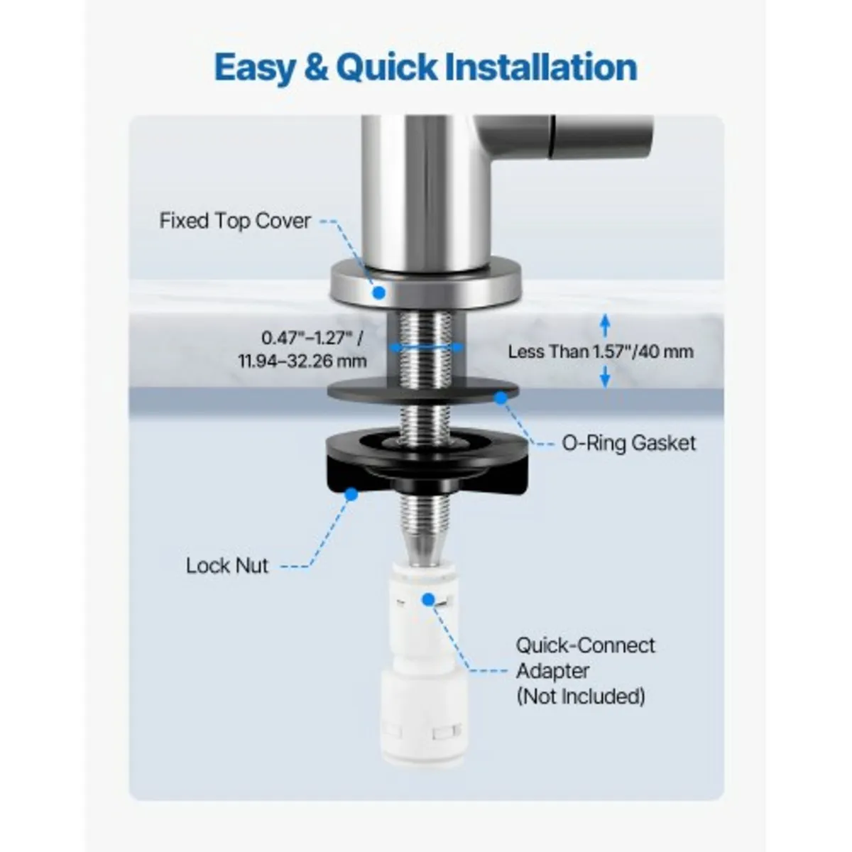 Stainless Steel Faucet, Lead-Free Drinking Water F - Image 4