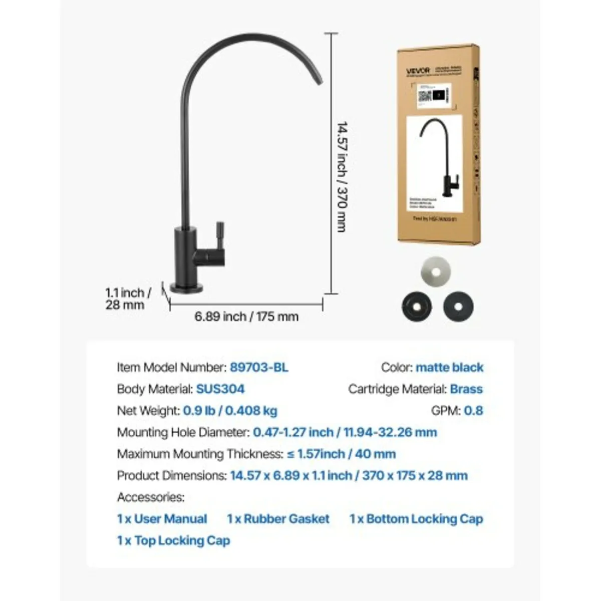 Stainless Steel Faucet, Lead-Free Water Purifier F - Image 3