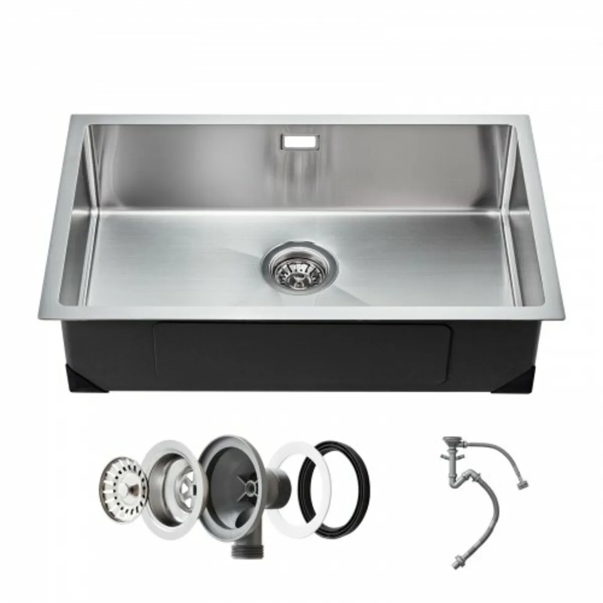 70cm Kitchen Sink Workstation, 304 Stainless Steel - Image 1