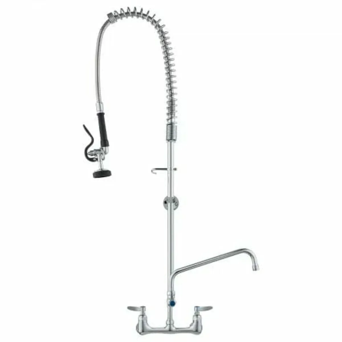 Commercial Faucet with Pre-Rinse Sprayer, 47" Heig - Image 1