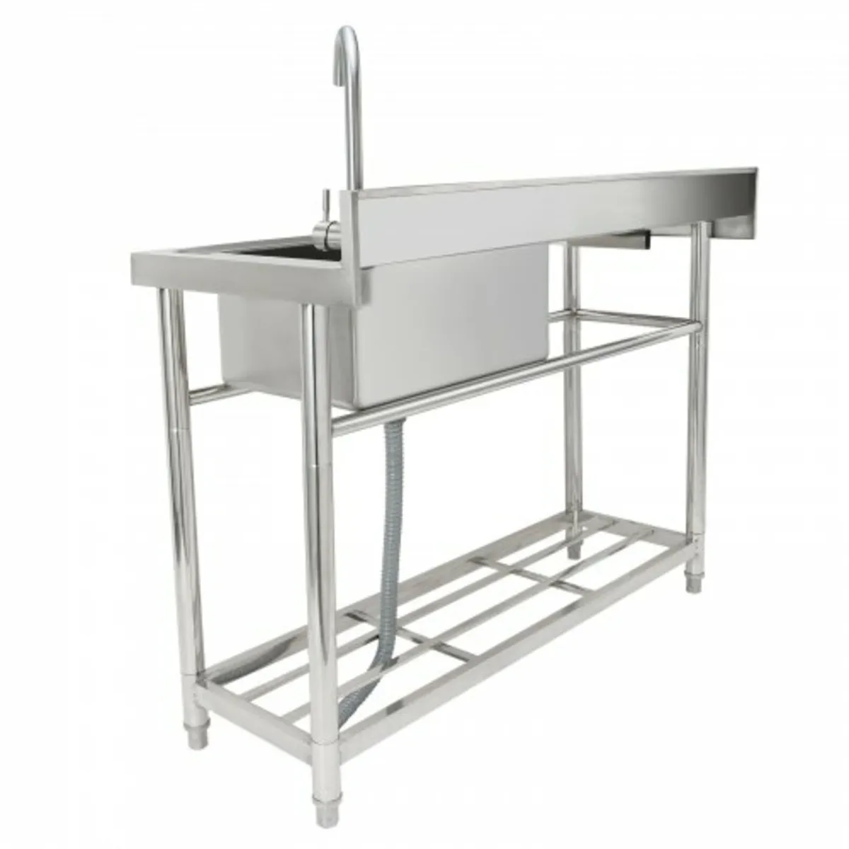 Free Standing Single Bowl Commercial Kitchen Sink - Image 2