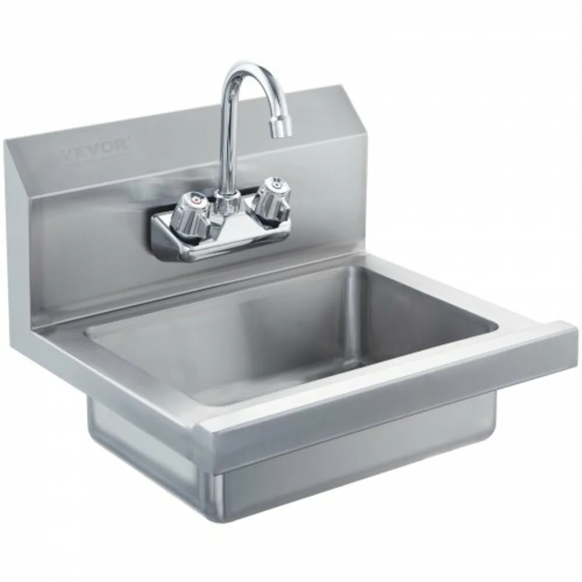 Hand Sink with Faucet, Stainless Steel Sink for Wa - Image 1