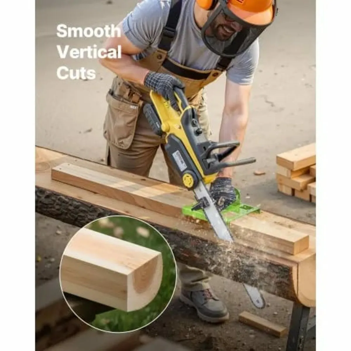 Chainsaw Mill, Adjustable 5-15 cm Width, Vertical - Image 4