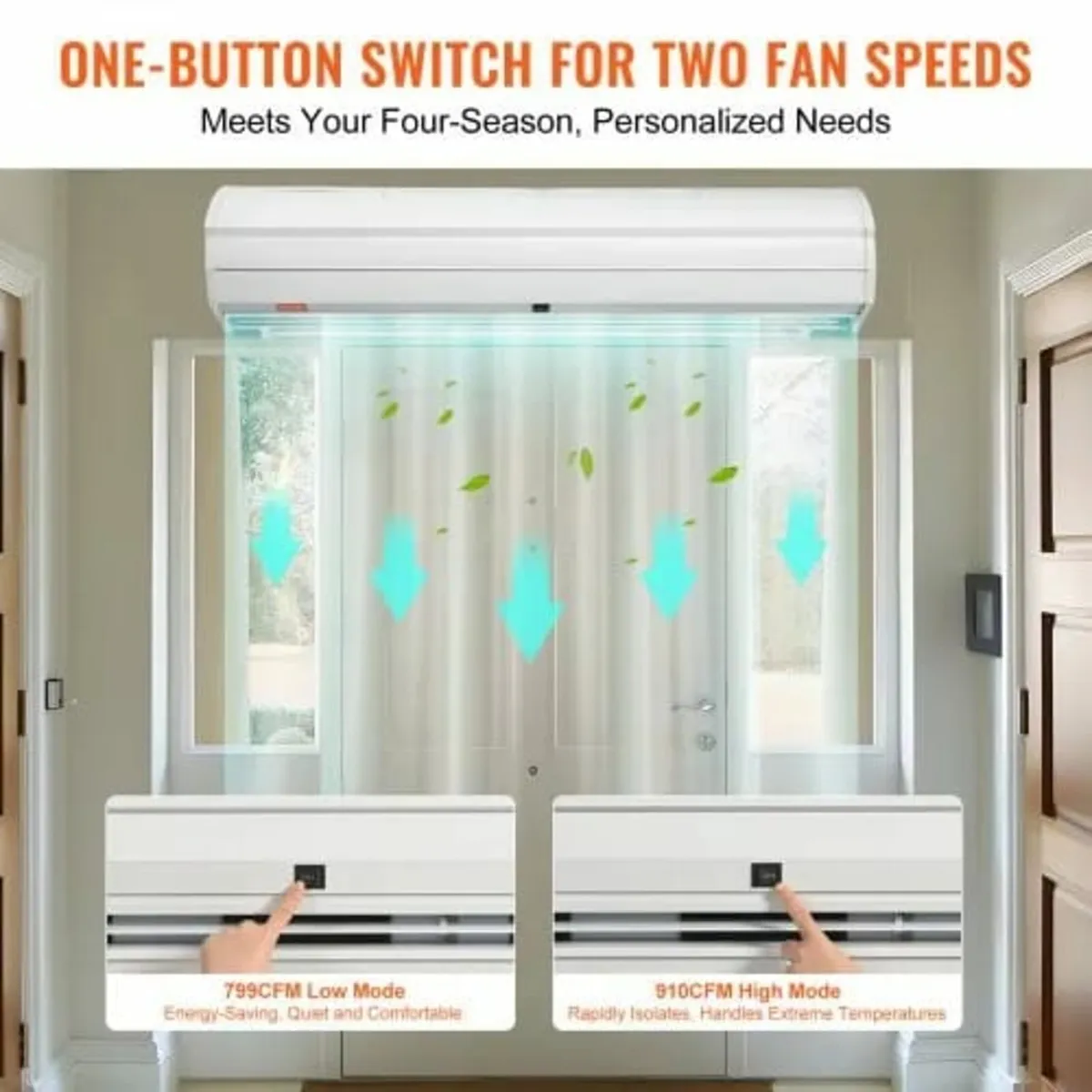 1.2m Commercial Indoor Air Curtain Super Power 2 S - Image 3