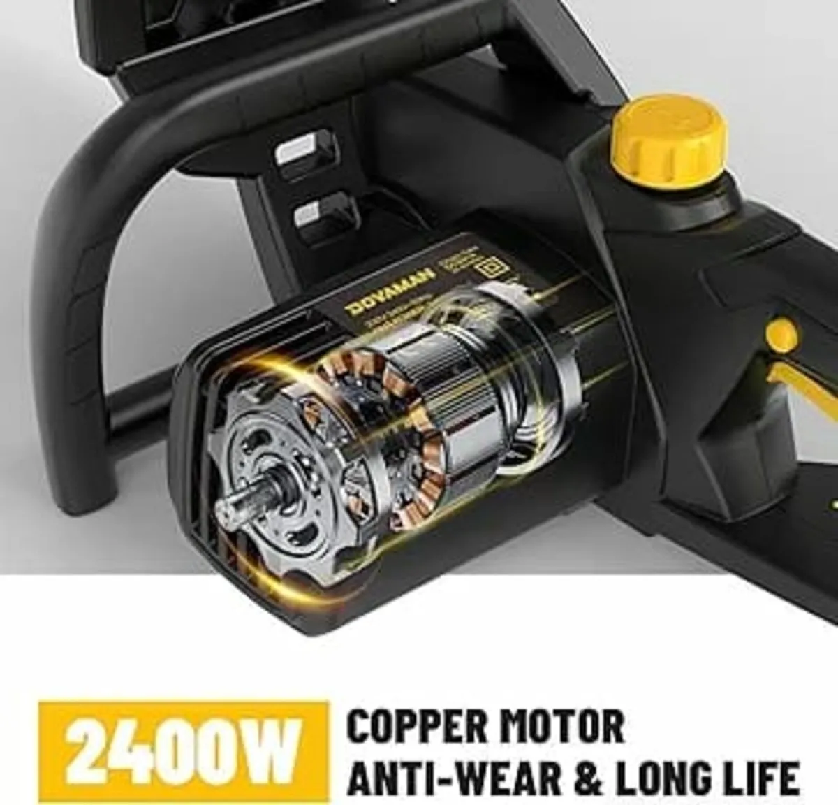 2400W Electric Chainsaw, One-Step Tool-Free Tensio - Image 3