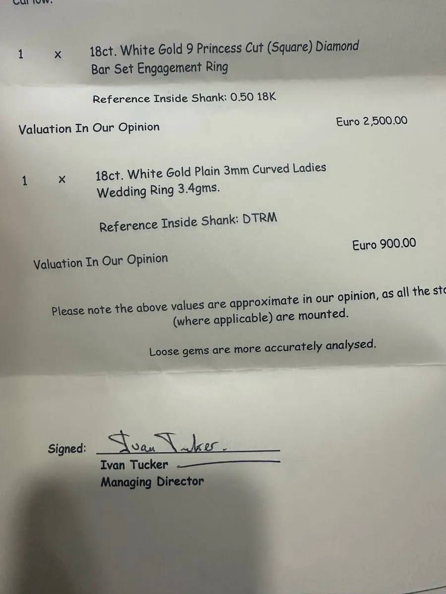 Engagement and wedding ring - Image 4