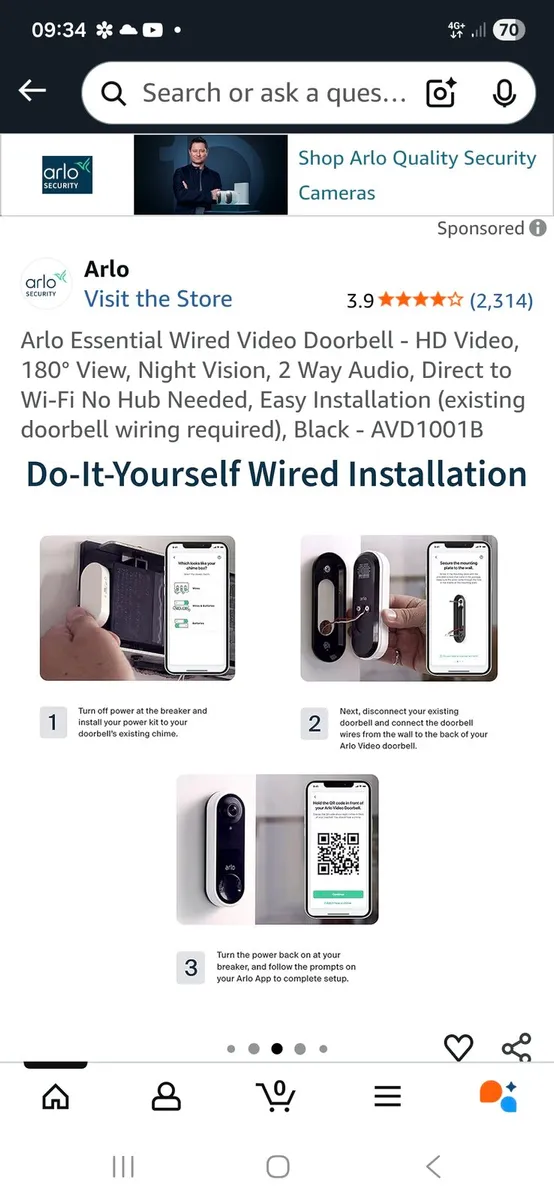 ARLO VIDEO DOORBELL - Image 4