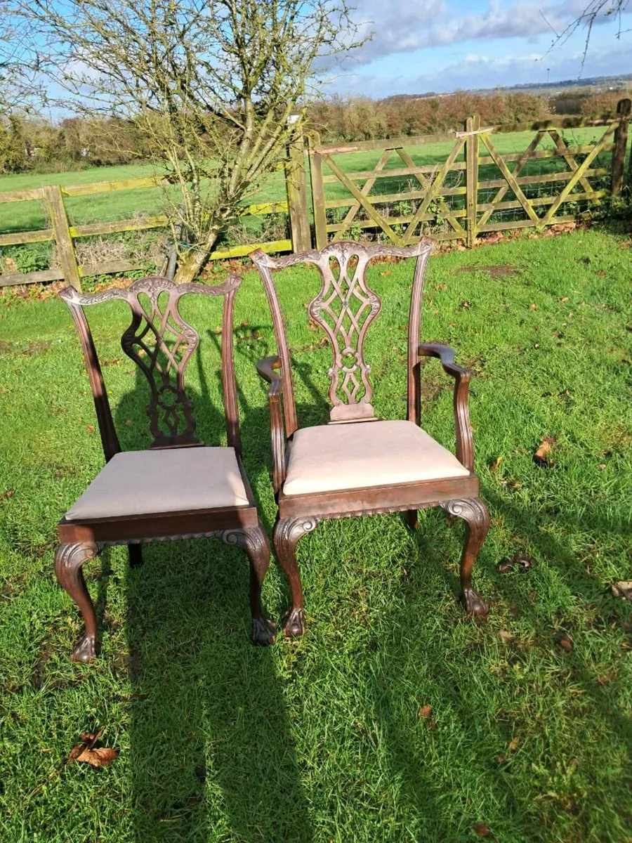8 Thomas Chippendale chairs - Image 2