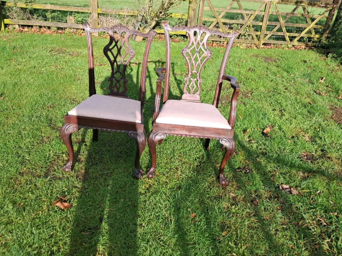 8 Thomas Chippendale chairs - Image 3