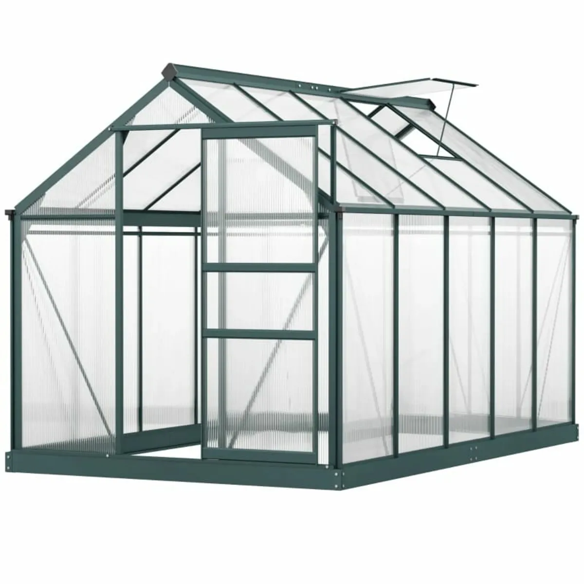 6 x 10ft Polycarbonate Greenhouse - Large Walk-In - Image 1