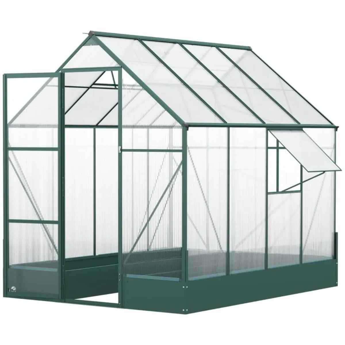 Garden Walk-in Polycarbonate Greenhouse with Raise - Image 2
