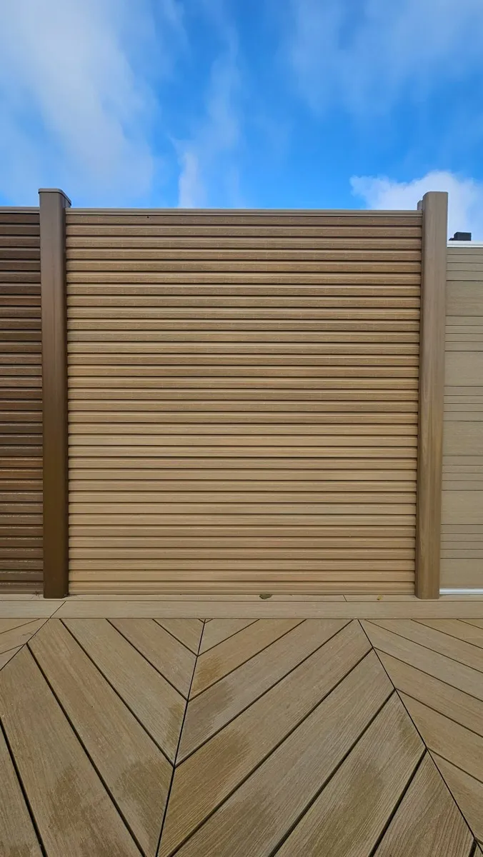 Composite Slatted Fencing Set - Image 3