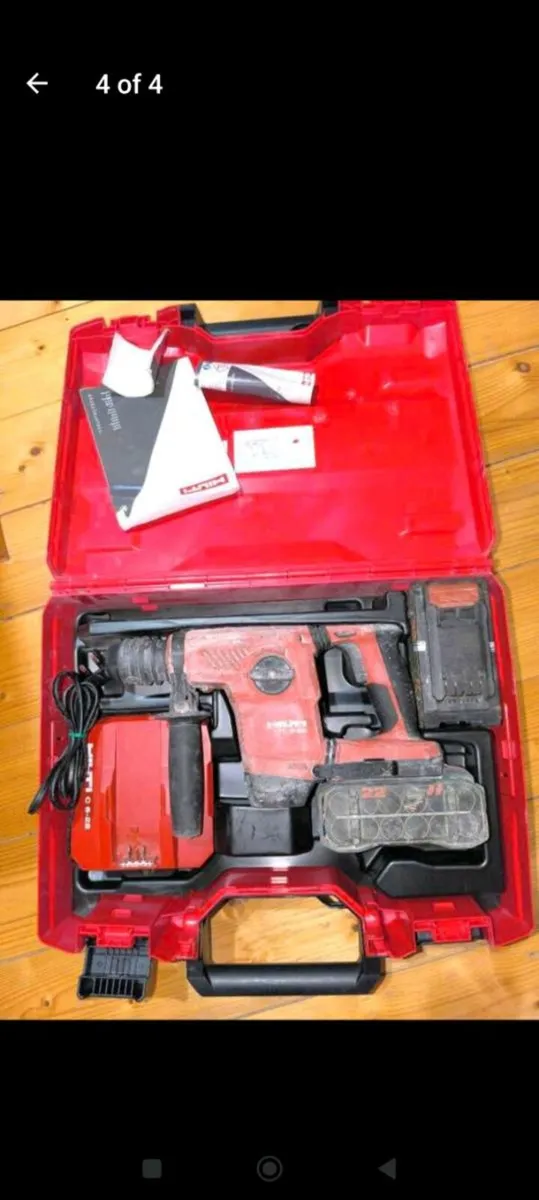 Hilti SDS drill Te 6 22
2 batteries 8.0Ah 22 v Nur - Image 3