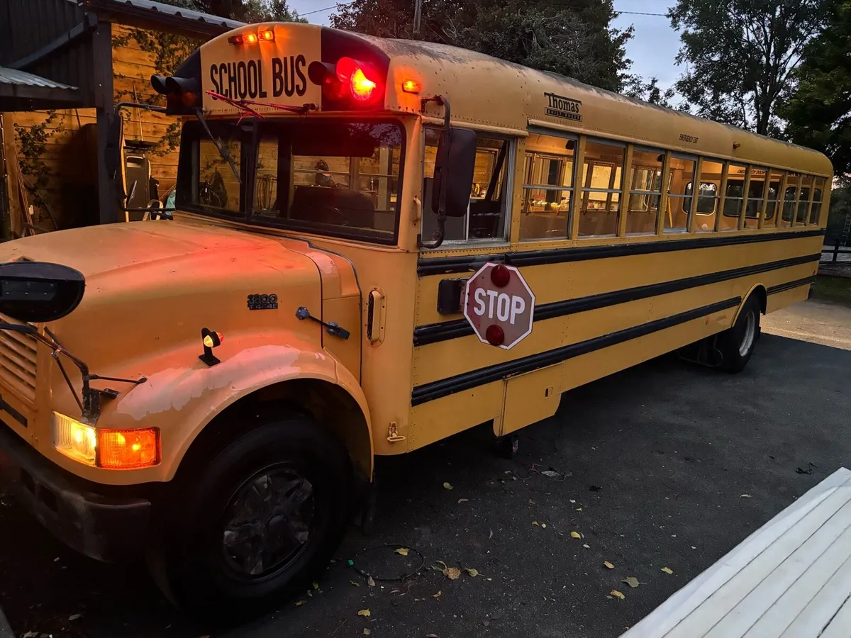 American School Bus Camper Bnb, Glamping,tiny home - Image 1
