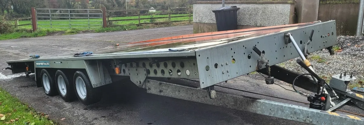 2023 Woodford 18ft Tri-Axle Tilt Bed Transporter - Image 1