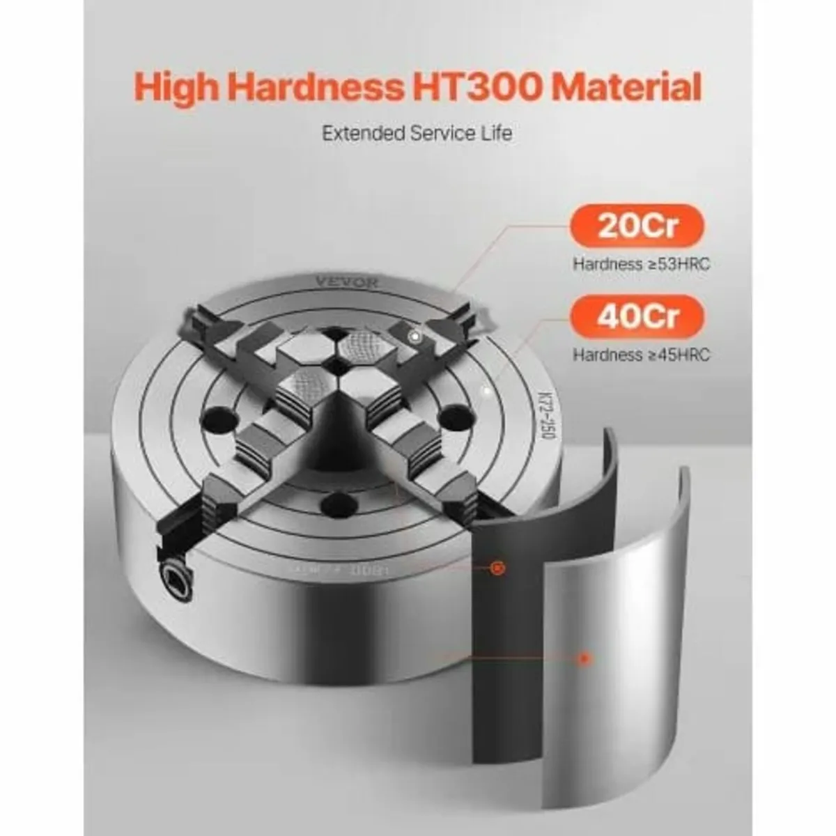 4-Jaw Lathe Chuck, 10 in (250 mm), Lathe Chuck, 0. - Image 2