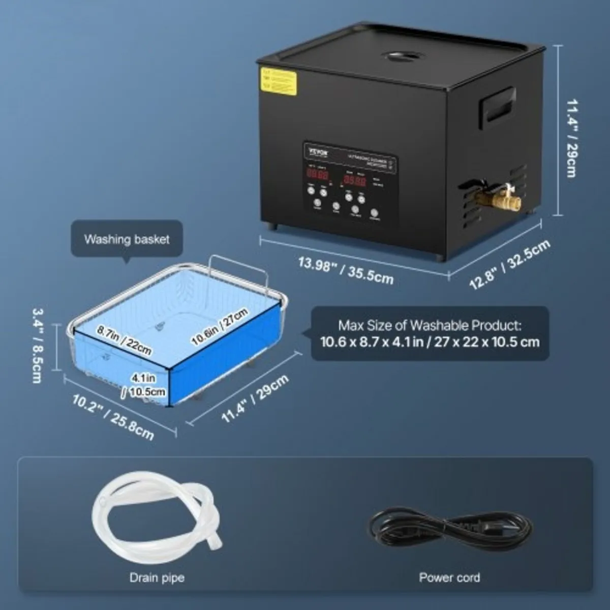 15L Ultra Sonic Cleaner, 360W Digital Ultrasonic C - Image 2