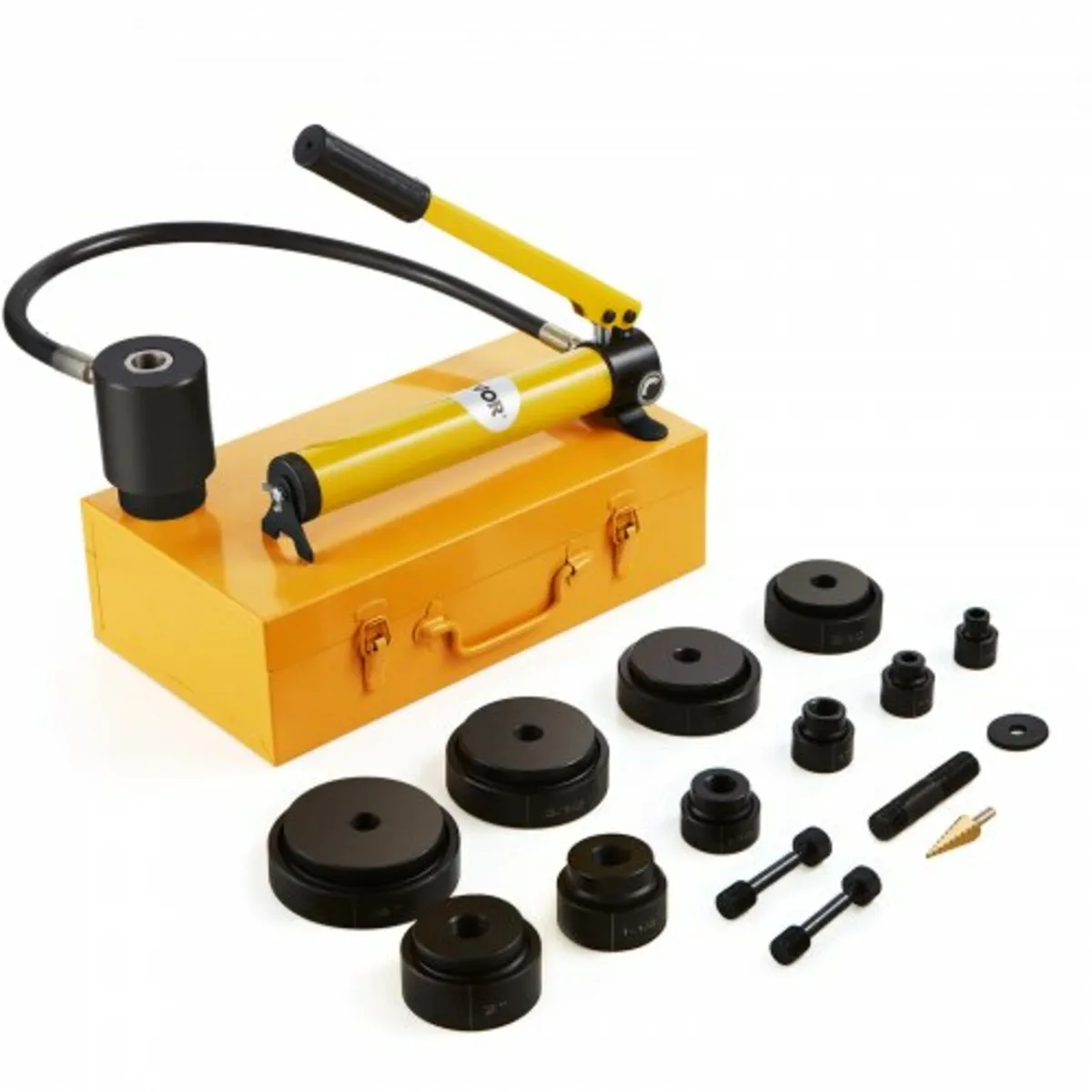 15 Ton Hydraulic Knockout Punch Driver Kit Hole To - Image 1
