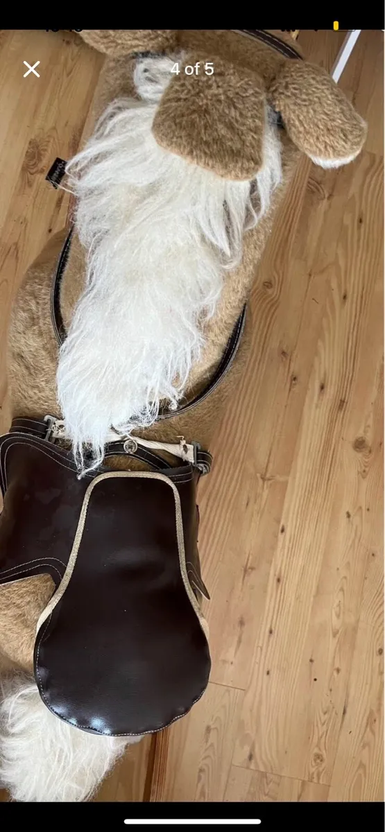 Vintage Plush Rocking Horse-Mamas & Pappas - Image 4