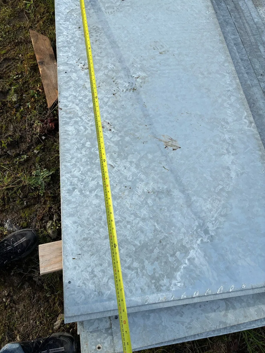 Galvanised chequered plate - Image 1